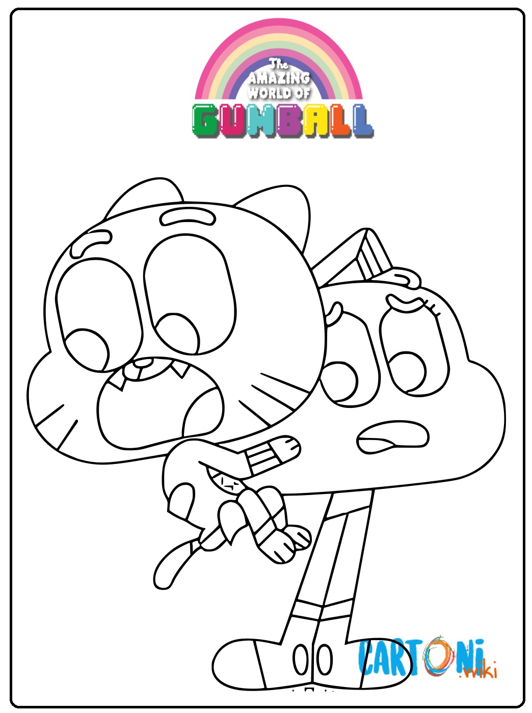 Gumball disegni da stampare