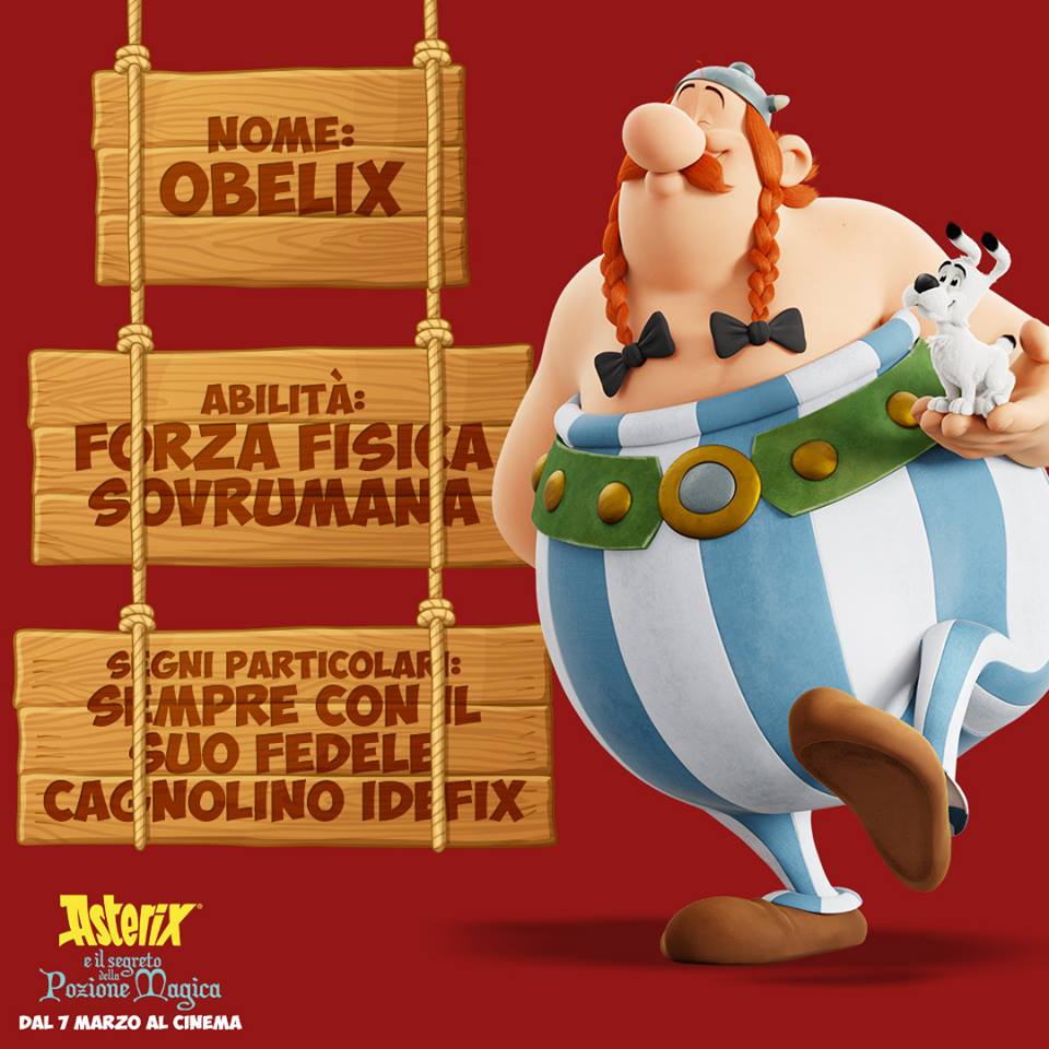 Obelix personaggi Asterix e il segreto della pozione magica - Film di animazione 2019 - 7 marzo 2019 - personaggi - trama -doppiatori -  Astrix: Le Secret de la Potion Magique
