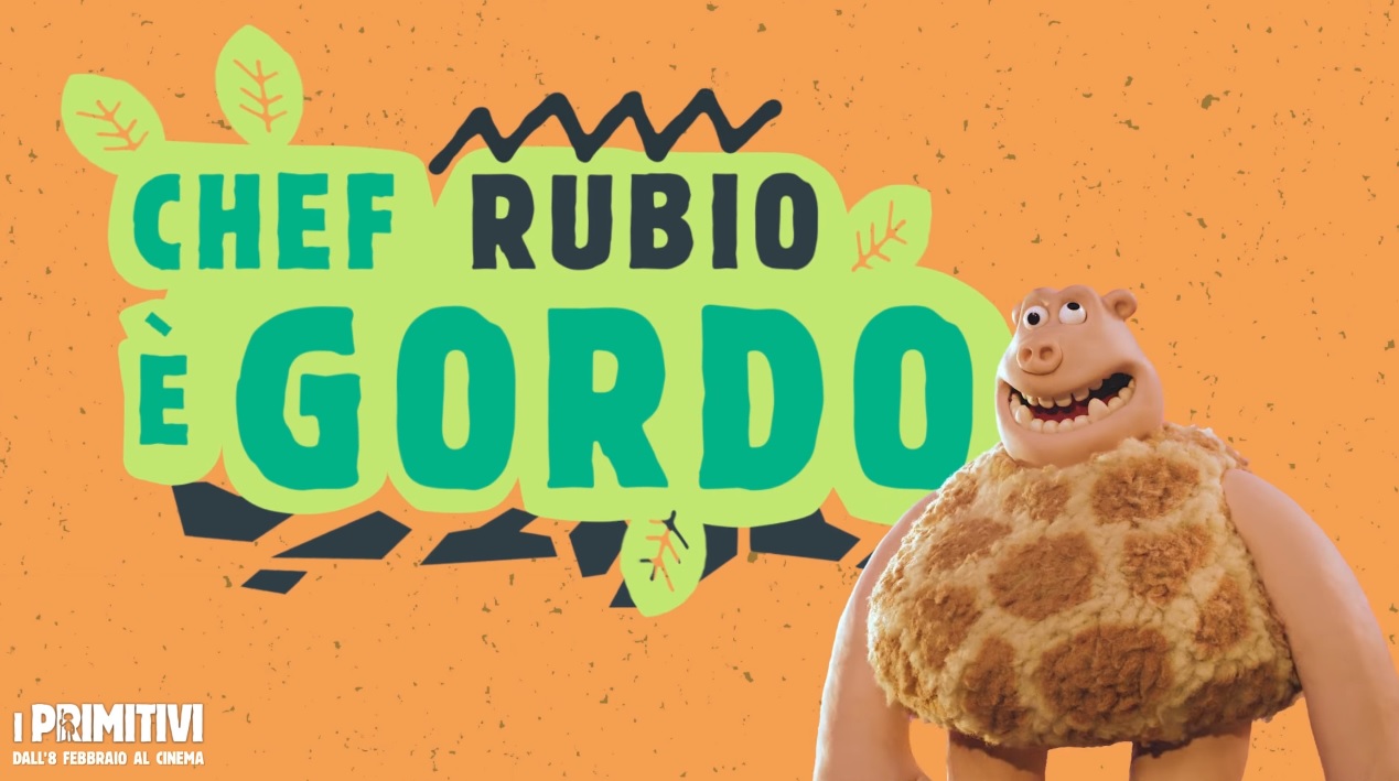 I primitivi film di animazione 2018 Doppiatori Che Rubio da la voce a Gordo