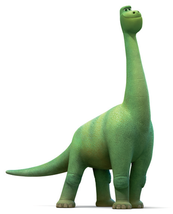 Il viaggio di Arlo - Buck - Fratello di Arlo - Dinosauro Apatasauro - The good dinousaur - Film di animazione Disney Pixar