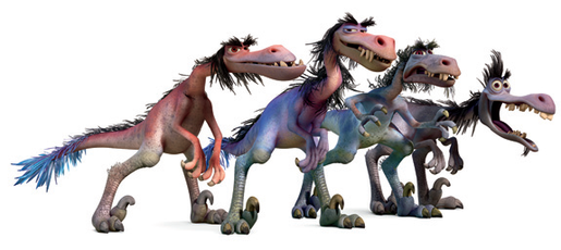 Il viaggio di Arlo - Butch - Velociraptor - Bubbha - Earl - Pervis - Lerleane - The good dinousaur - Film di animazione Disney Pixar