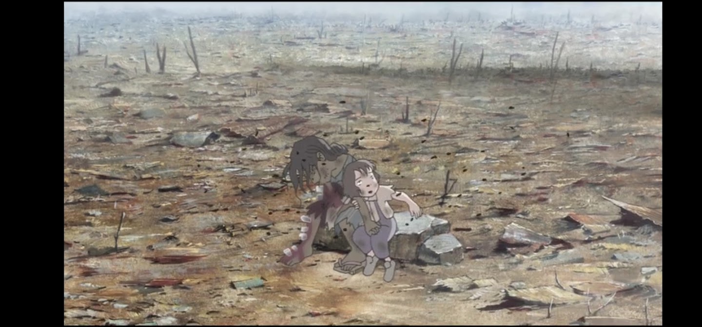 In questo angolo di mondo - Kono sekai no katasumi ni - film di animazione giapponese 2016 - anime -  bambina con madre morta