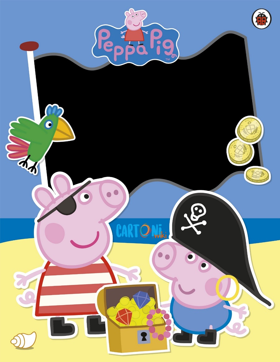 Peppa Pig party invitation cards