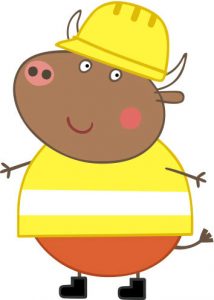 Peppa Pig Personaggi Peppa maialina cartoni animati Characters Bull Signor toro