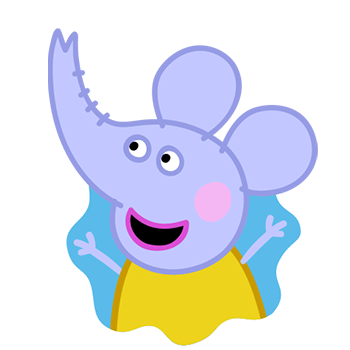 Peppa Pig Personaggi Peppa maialina cartoni animati Characters Emily Elephant Emily elefante