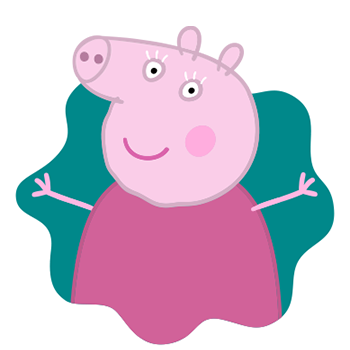 Peppa Pig Personaggi Peppa maialina cartoni animati Characters Nonna Pig  Granny