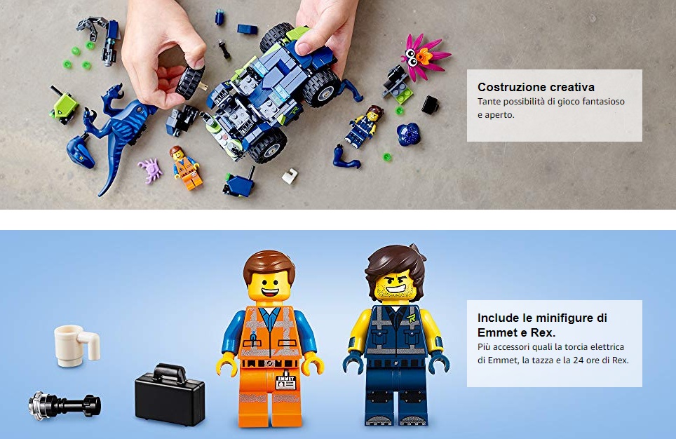 Costruzioni Lego The movie 2 il fuoristrada di Rex - Offerte e promozioni per il gioco - Istruzioni di montagio da stampare