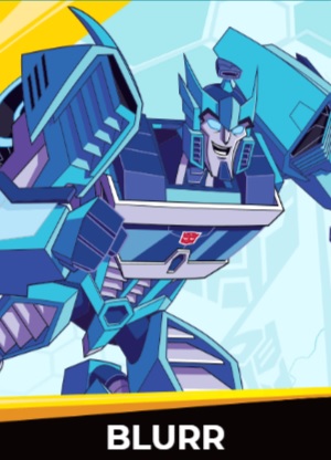 Blurr - Transformers cybergverse personaggi robot cartonio animati k2 