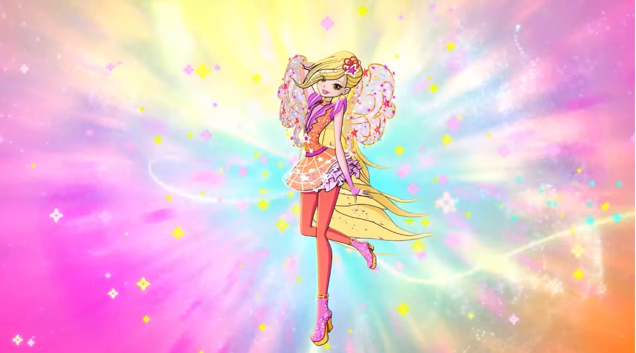 Winx Club serie 8 trasformazione Cosmix Stella cartone animato Winx rainbow fatine magiche