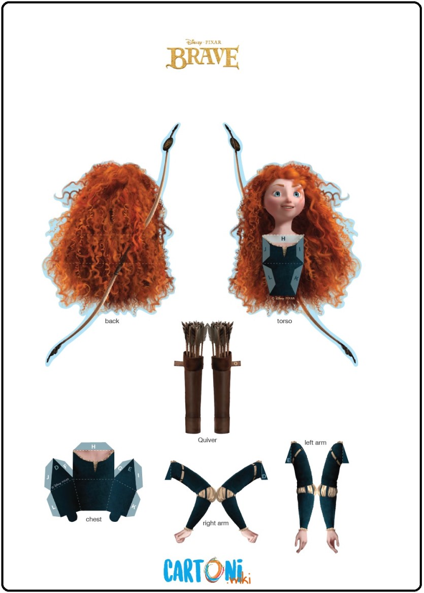 Merida Bambola 3d Da Stampare Cartoni Animati