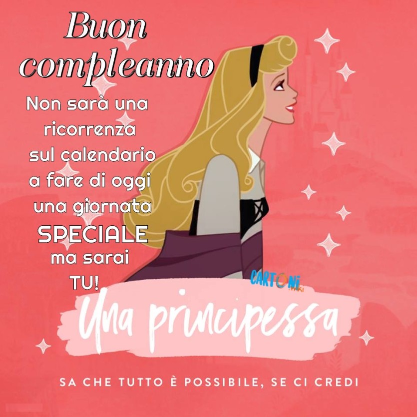 Buon Compleanno Con La Principessa Aurora Cartoni Animati