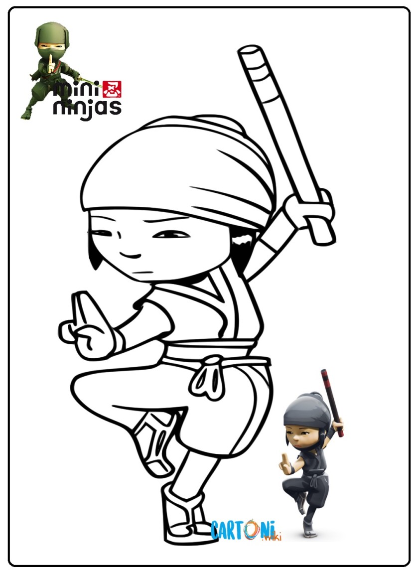 Mini Ninja Disegni Da Colorare Cartoni Animati