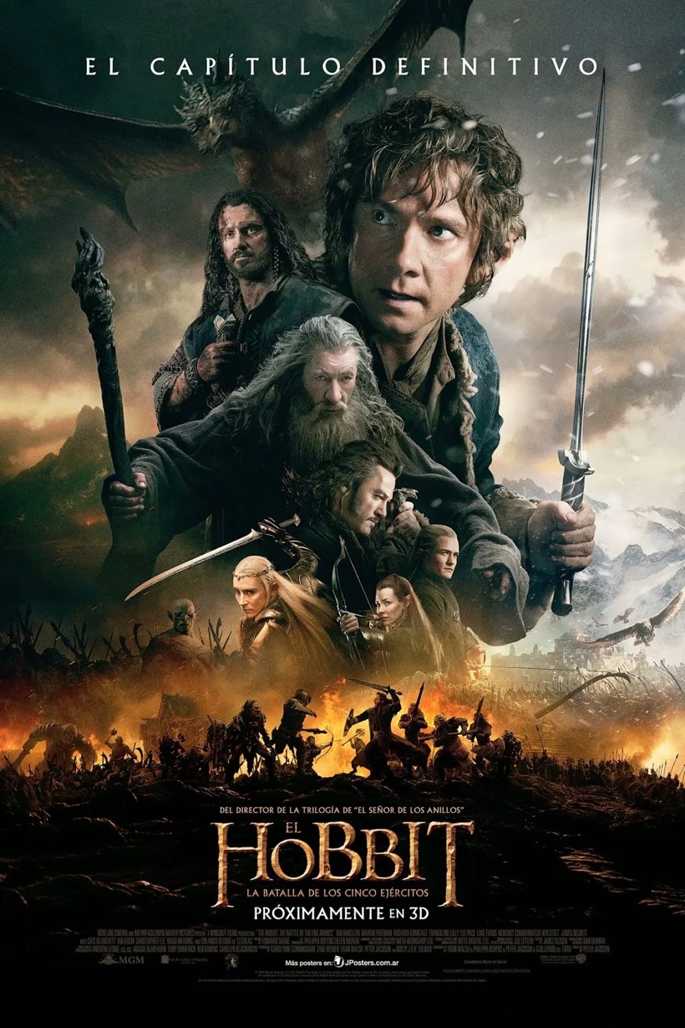Immagine Lo Hobbit: La battaglia delle cinque armate - Poster - Sfondi