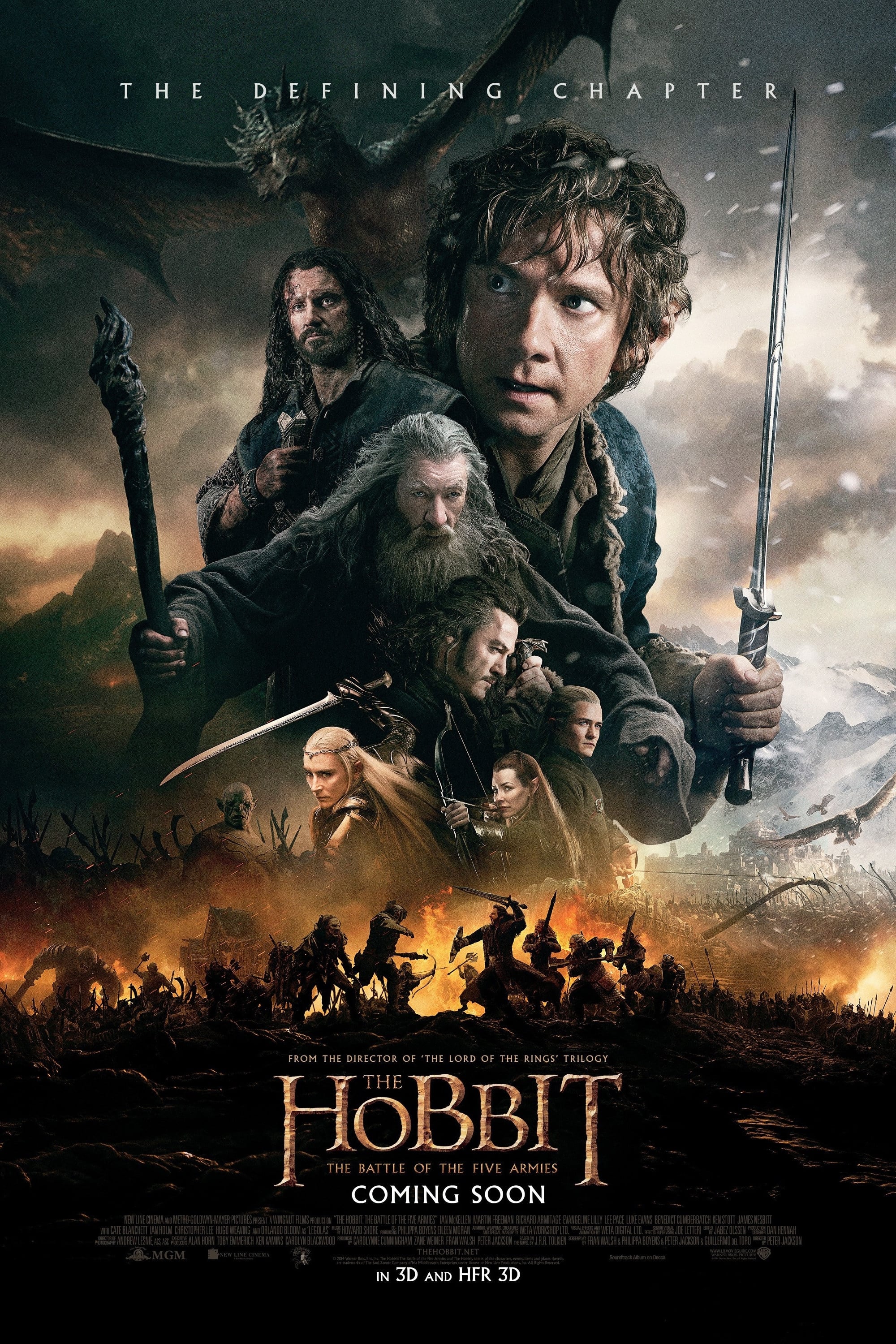 Immagine Lo Hobbit: La battaglia delle cinque armate - Poster - Sfondi