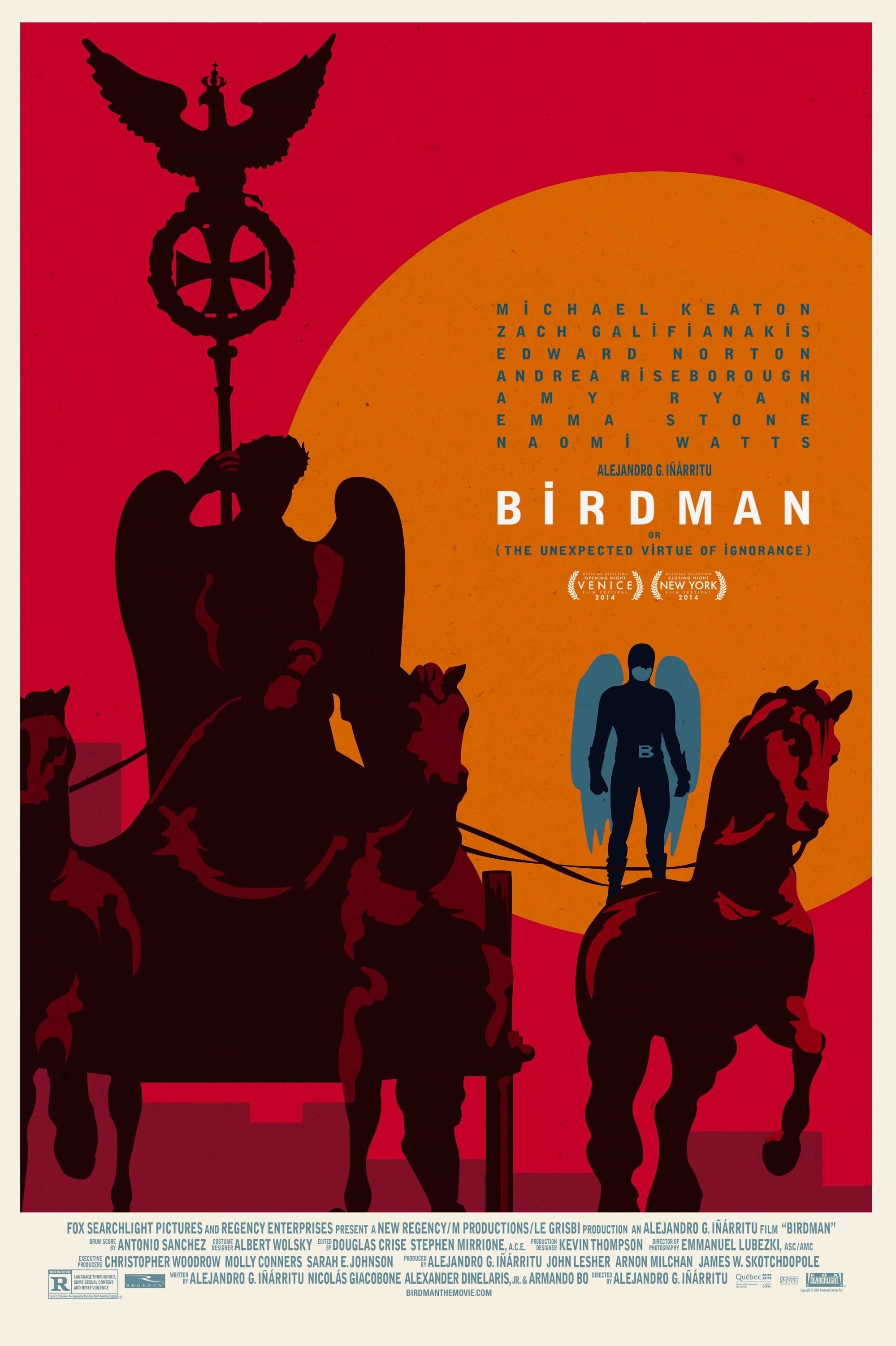 Immagine Birdman o (l'imprevedibile virtù dell'ignoranza) - Poster - Sfondi