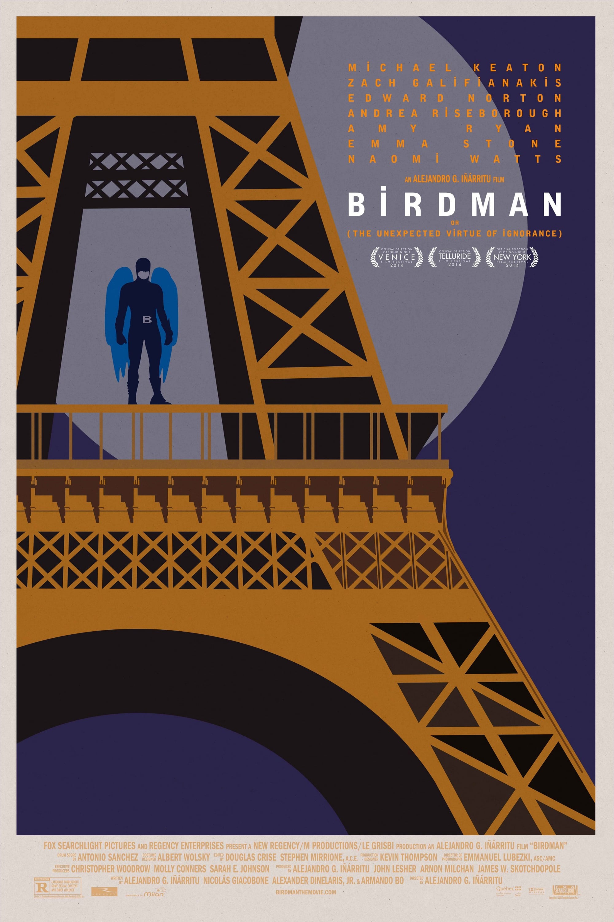 Immagine Birdman o (l'imprevedibile virtù dell'ignoranza) - Poster - Sfondi