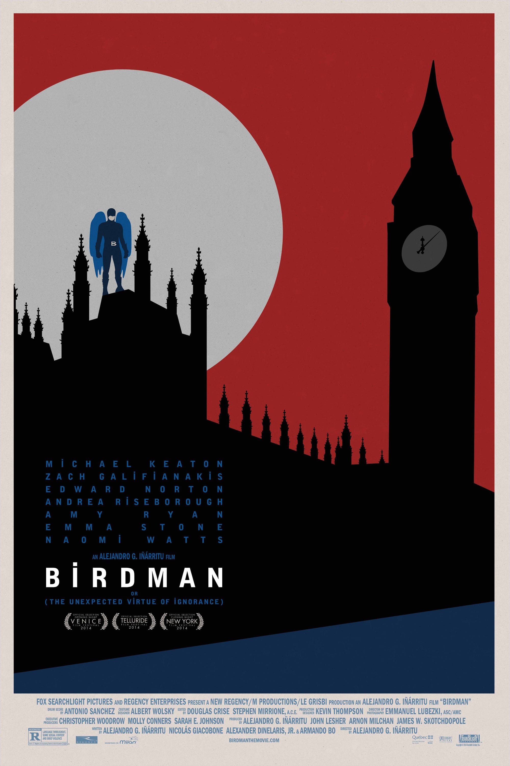 Immagine Birdman o (l'imprevedibile virtù dell'ignoranza) - Poster - Sfondi
