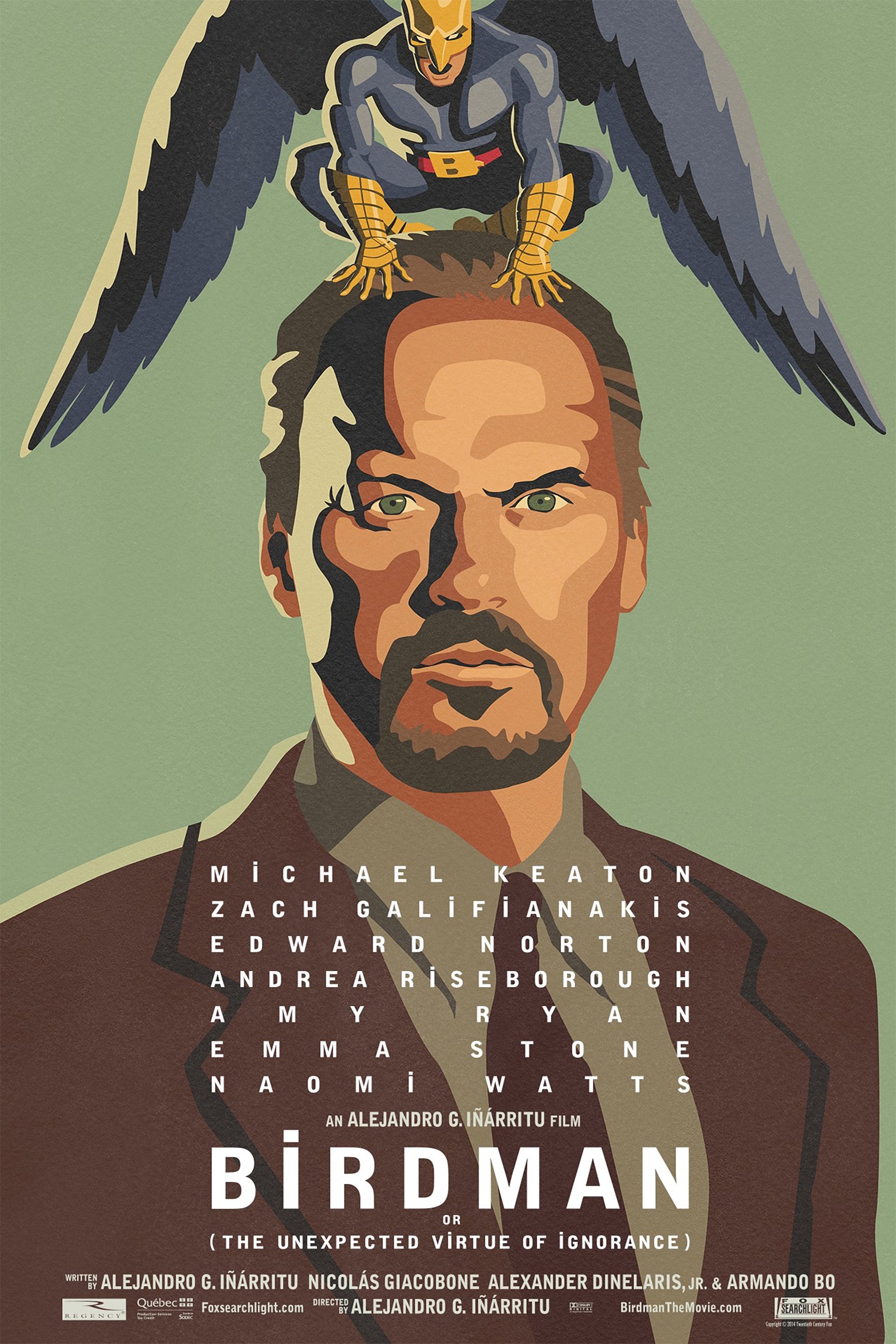 Immagine Birdman o (l'imprevedibile virtù dell'ignoranza) - Poster - Sfondi
