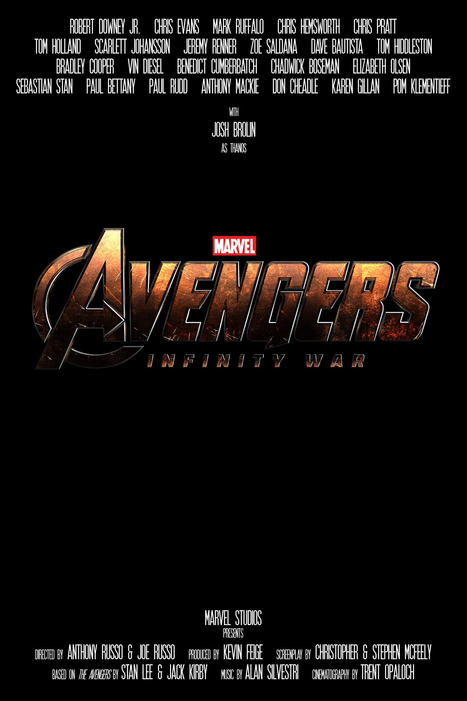 Immagine Avengers: Infinity War - Poster - Sfondi