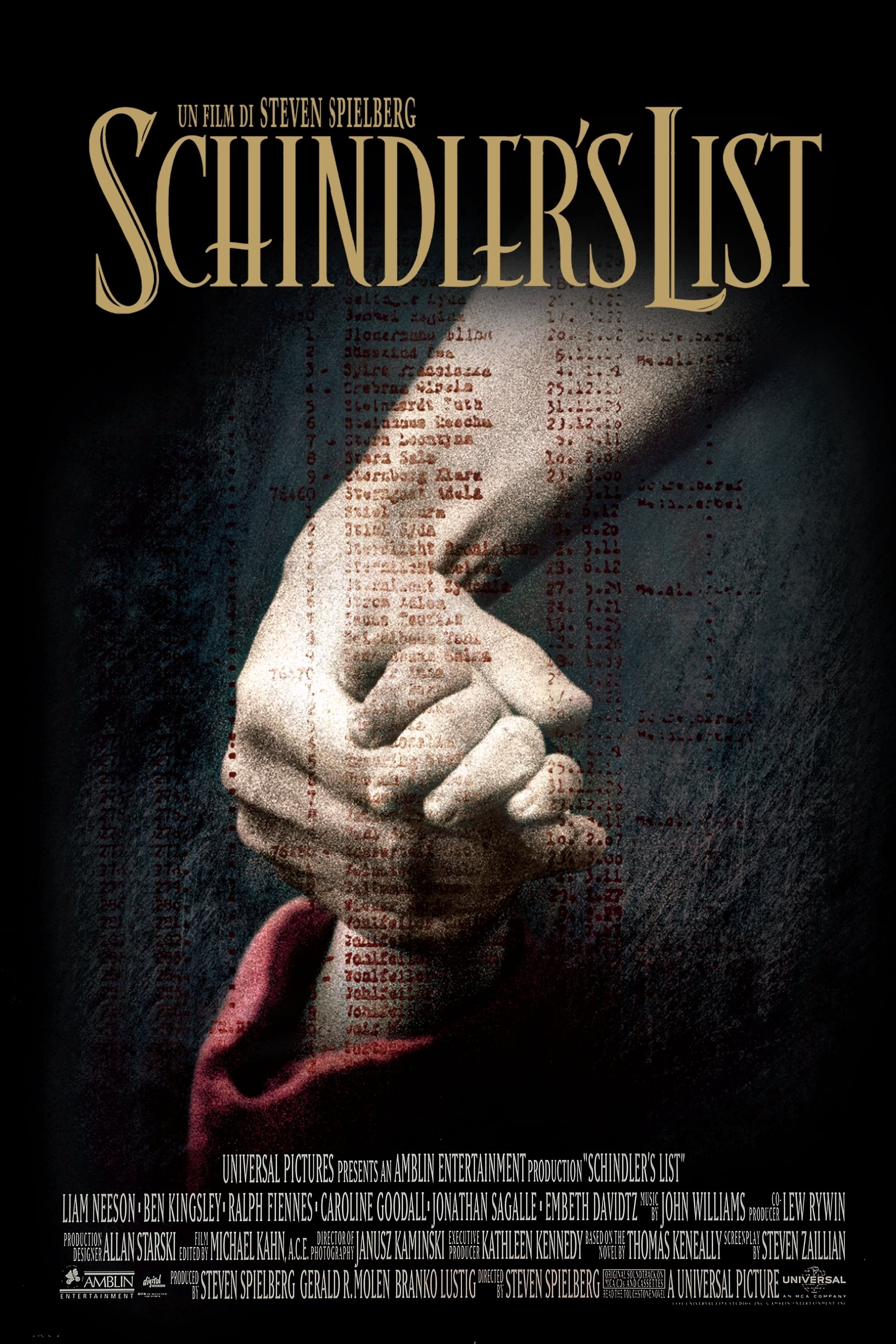 Immagine Schindler's List - Poster - Sfondi