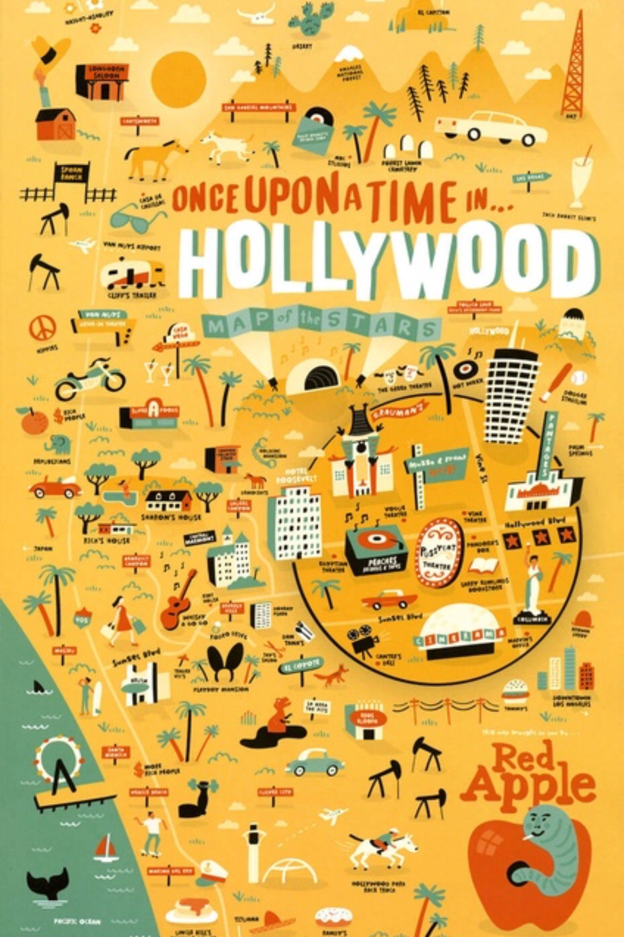 Immagine C'era una volta a… Hollywood - Poster - Sfondi