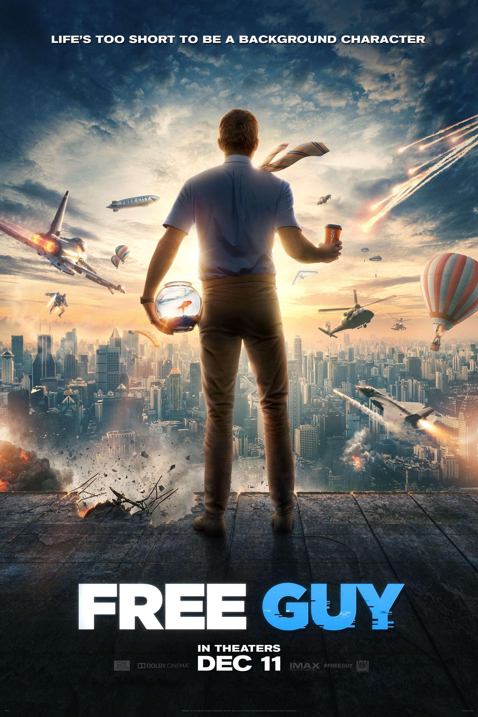Immagine Free Guy - Eroe per gioco - Poster - Sfondi