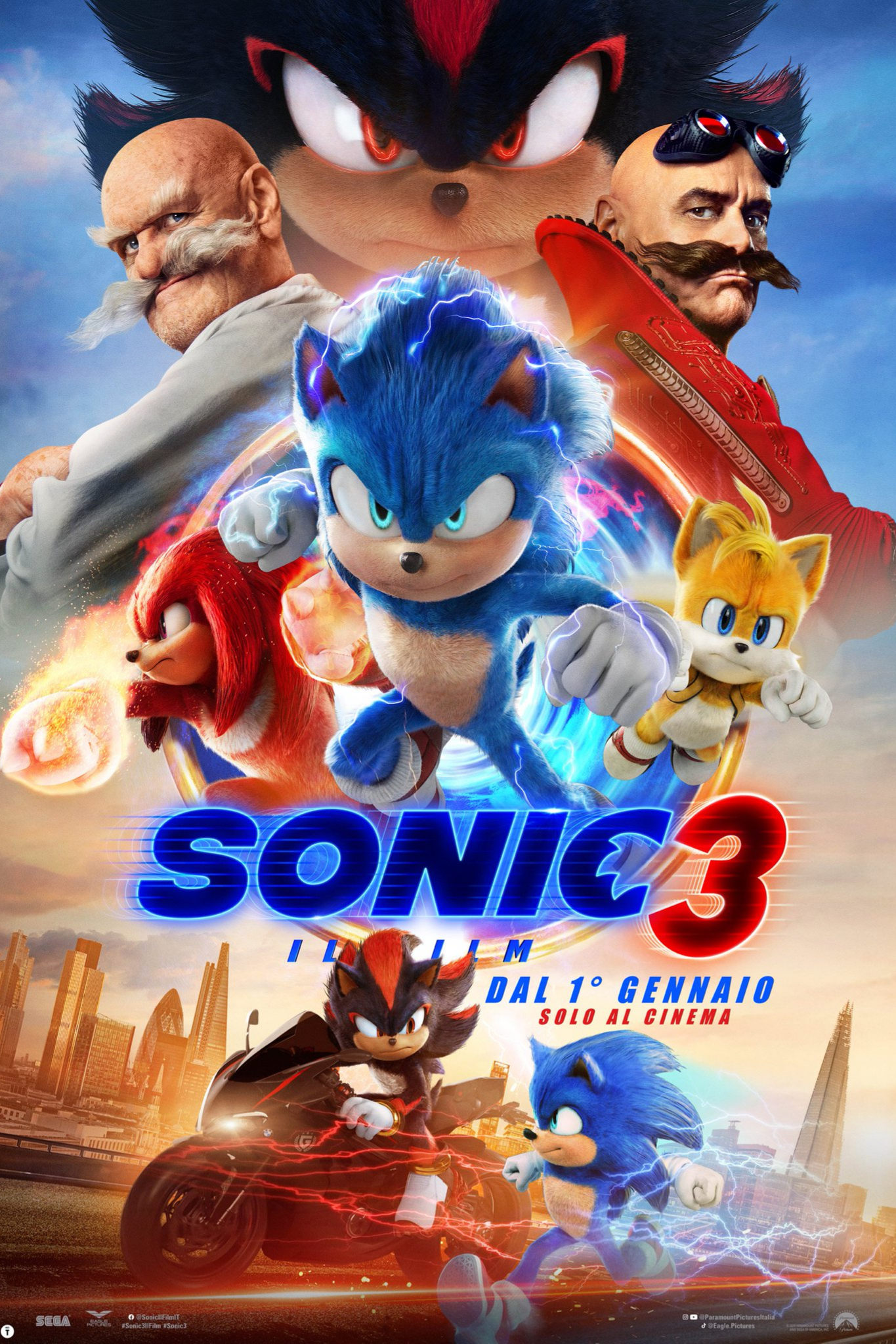 Immagine Sonic 3 - Il film - Poster - Sfondi