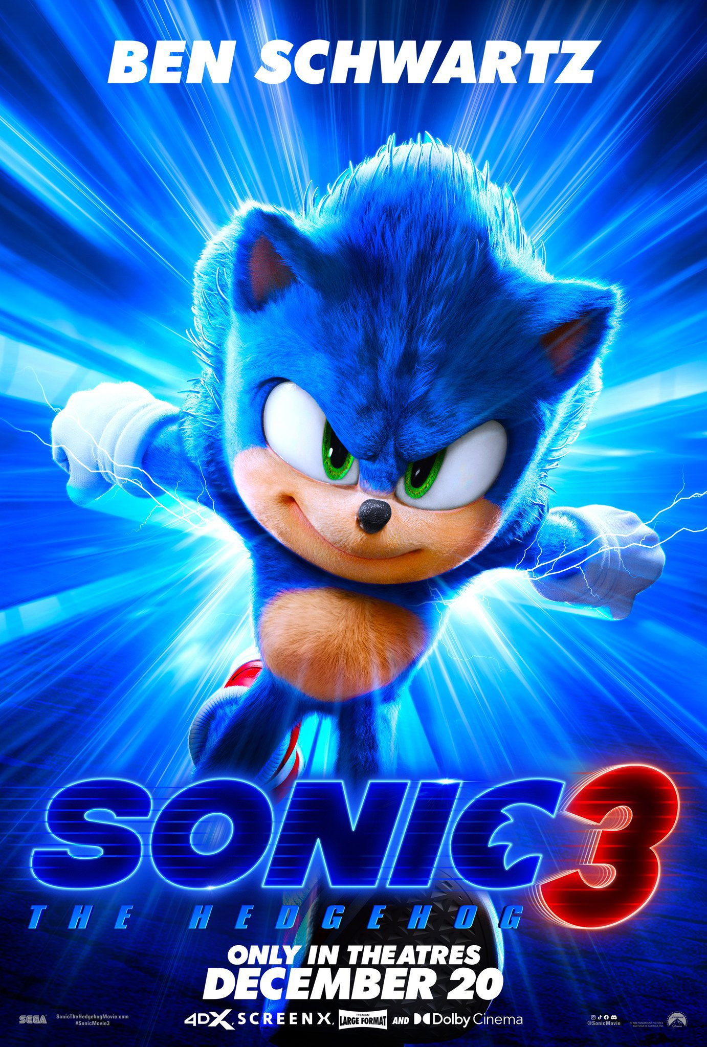 Immagine Sonic 3 - Il film - Poster - Sfondi