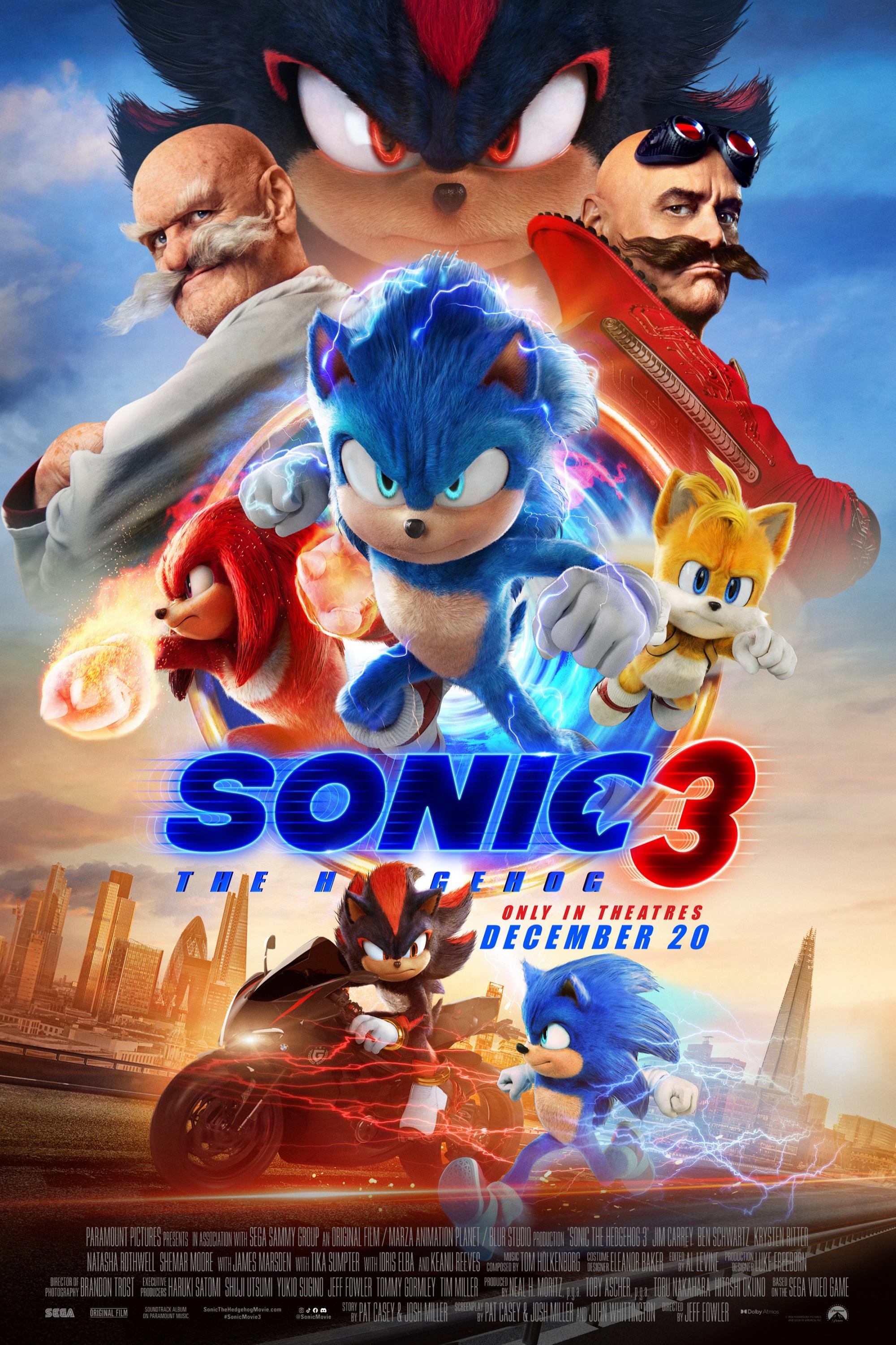 Immagine Sonic 3 - Il film - Poster - Sfondi