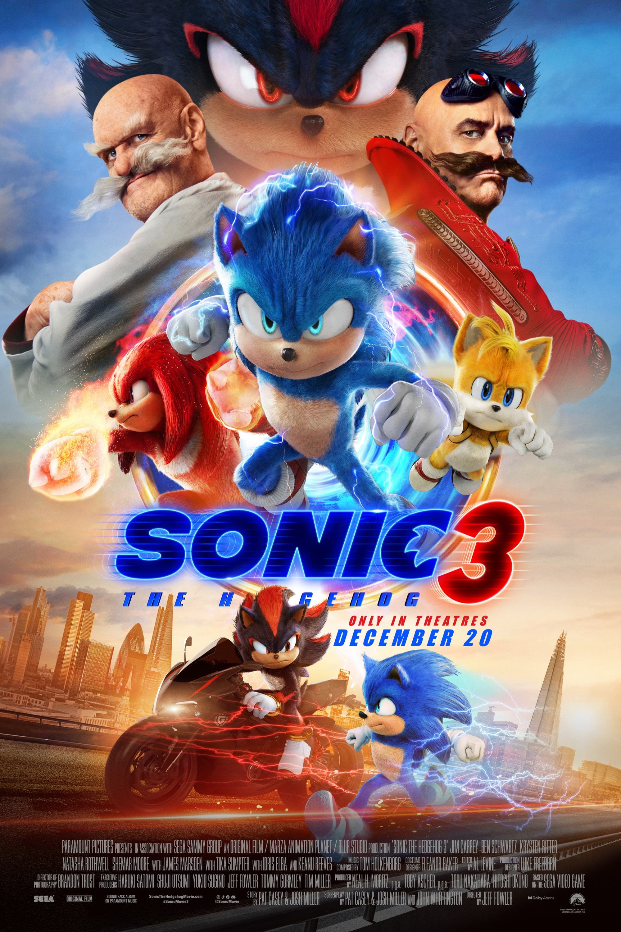 Immagine Sonic 3 - Il film - Poster - Sfondi