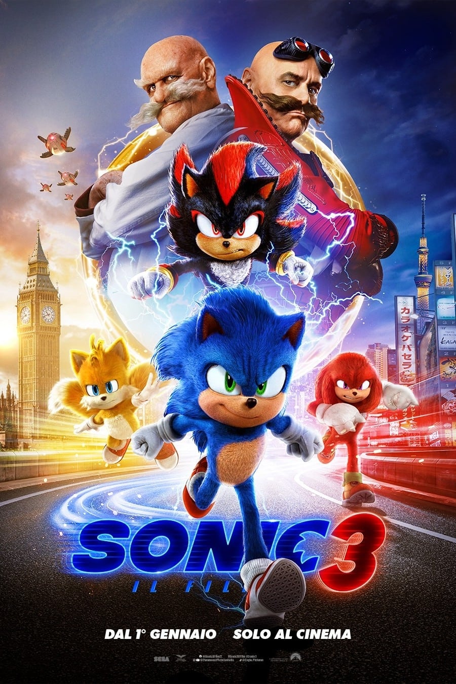 Immagine Sonic 3 - Il film - Poster - Sfondi