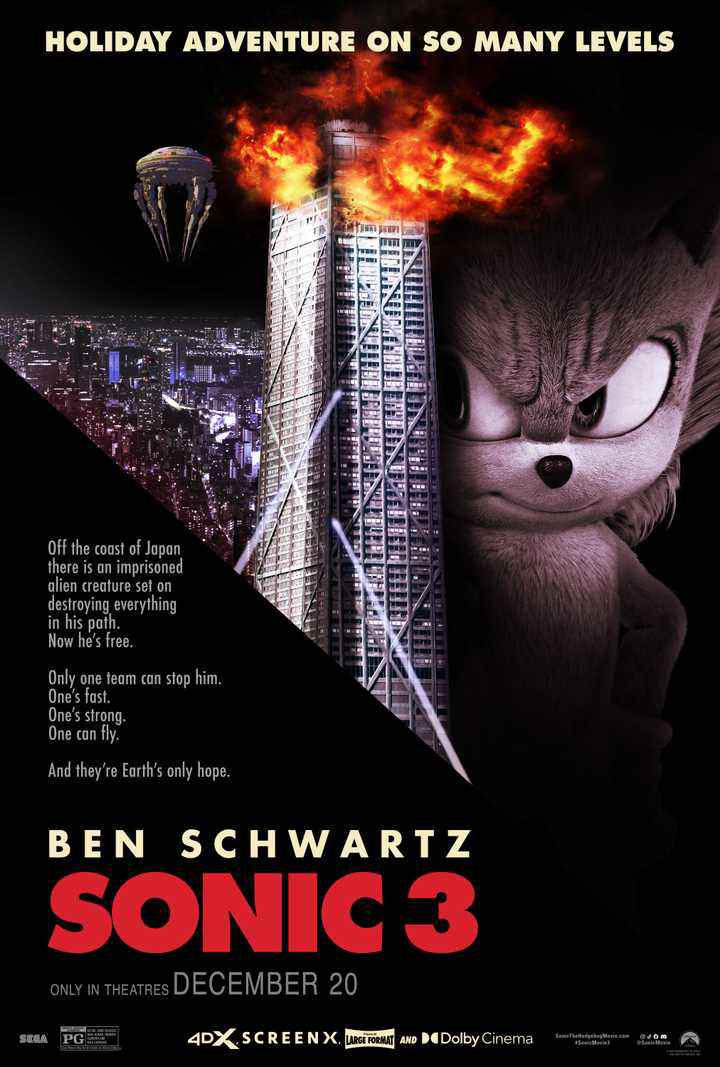 Immagine Sonic 3 - Il film - Poster - Sfondi