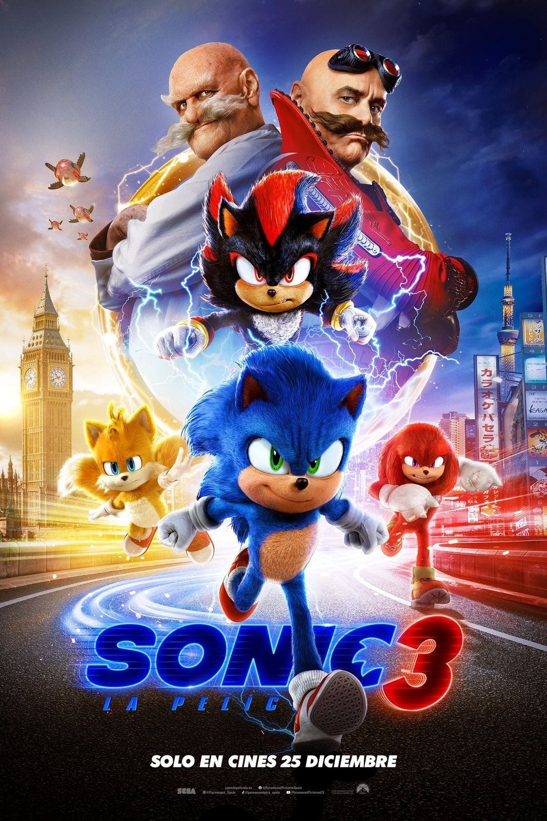 Immagine Sonic 3 - Il film - Poster - Sfondi