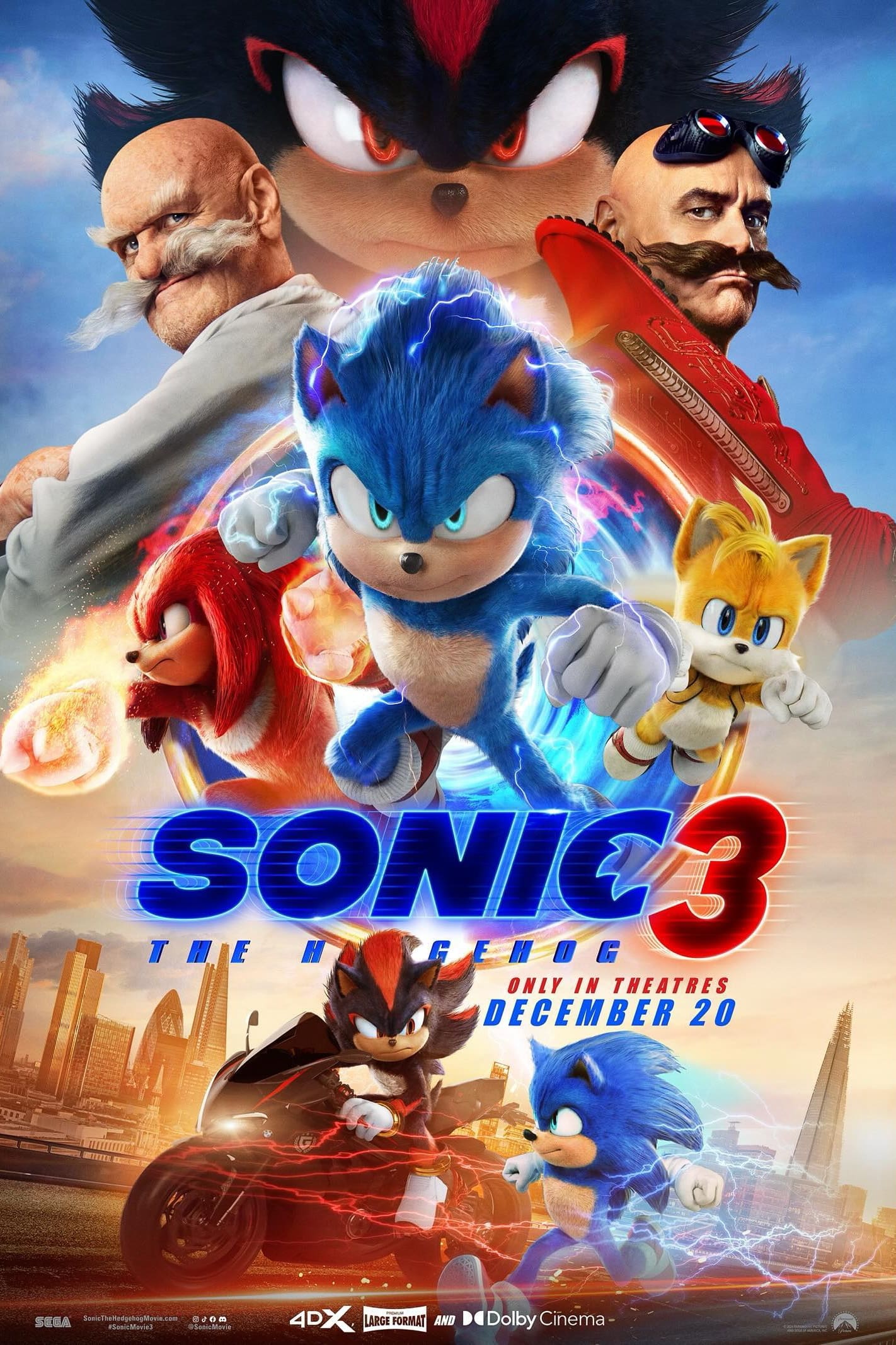 Immagine Sonic 3 - Il film - Poster - Sfondi