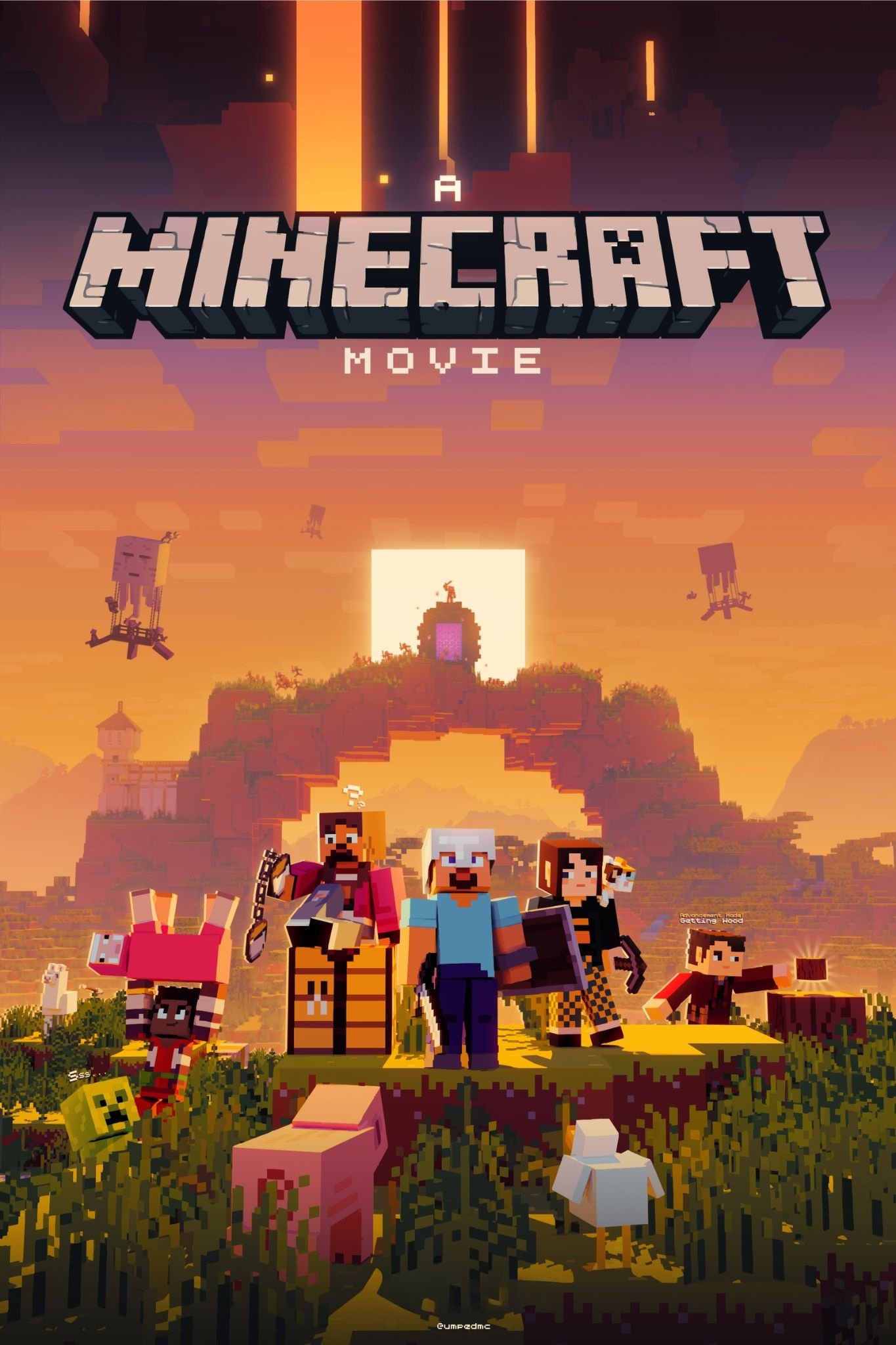 Immagine Un film Minecraft - Poster - Sfondi