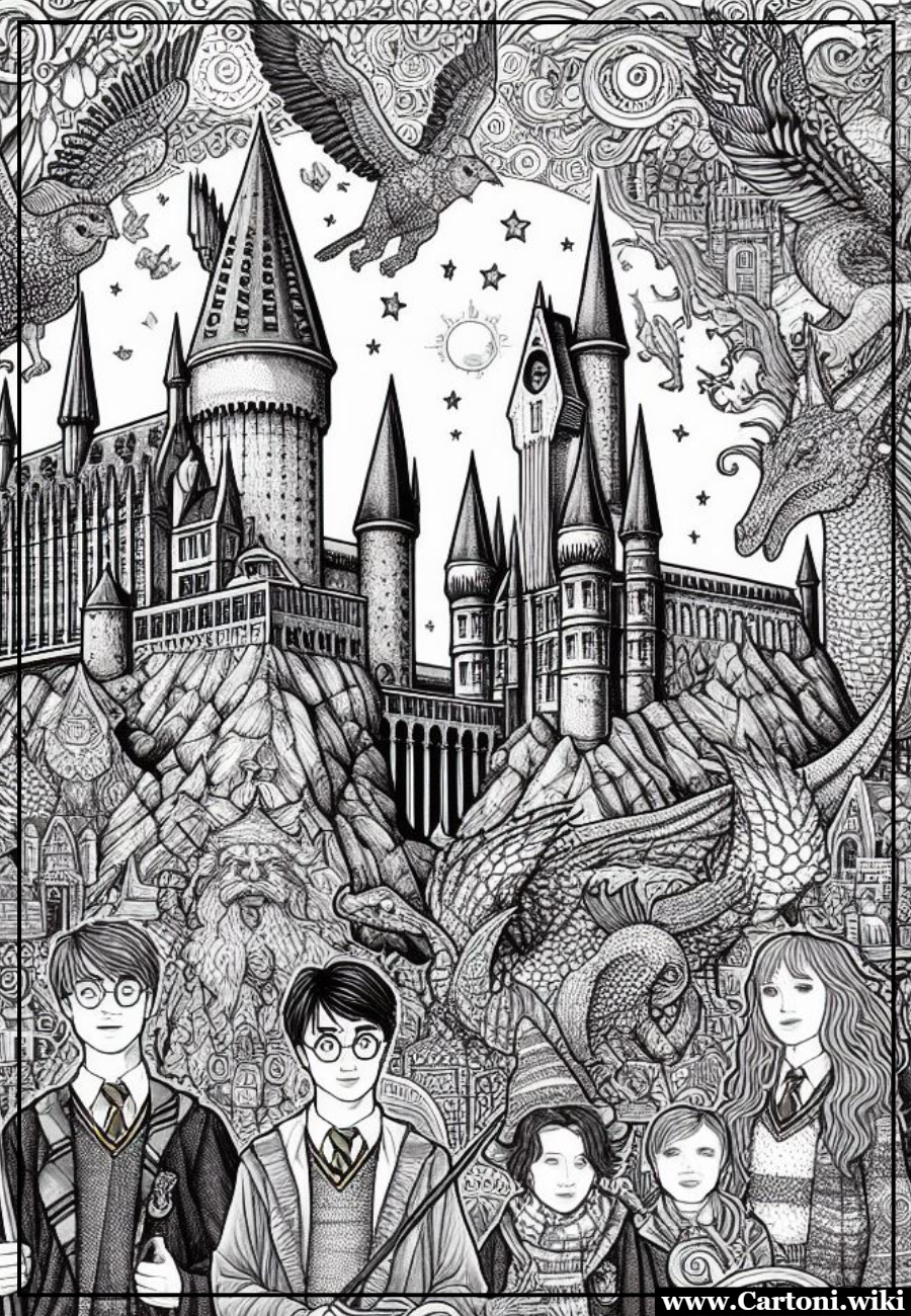 Un'avventura da Colorare nel Mondo di Harry Potter