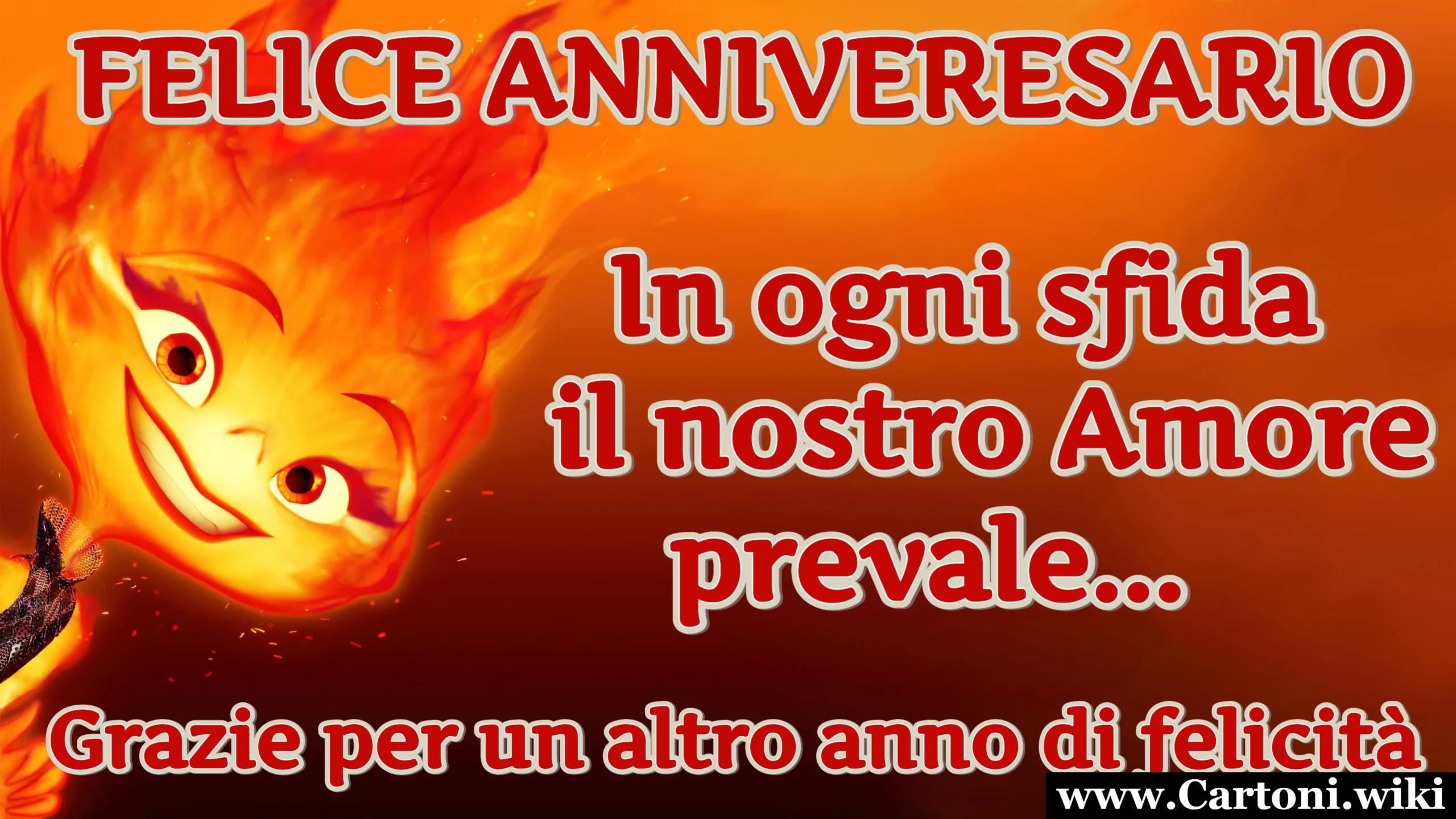 Felice Anniversario con i protagonisti di Elemental