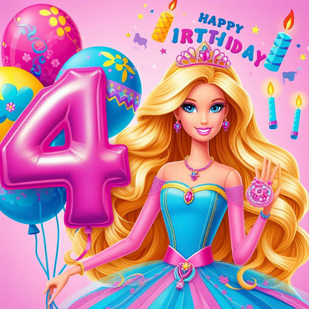 4 anni: buon compleanno con Barbie