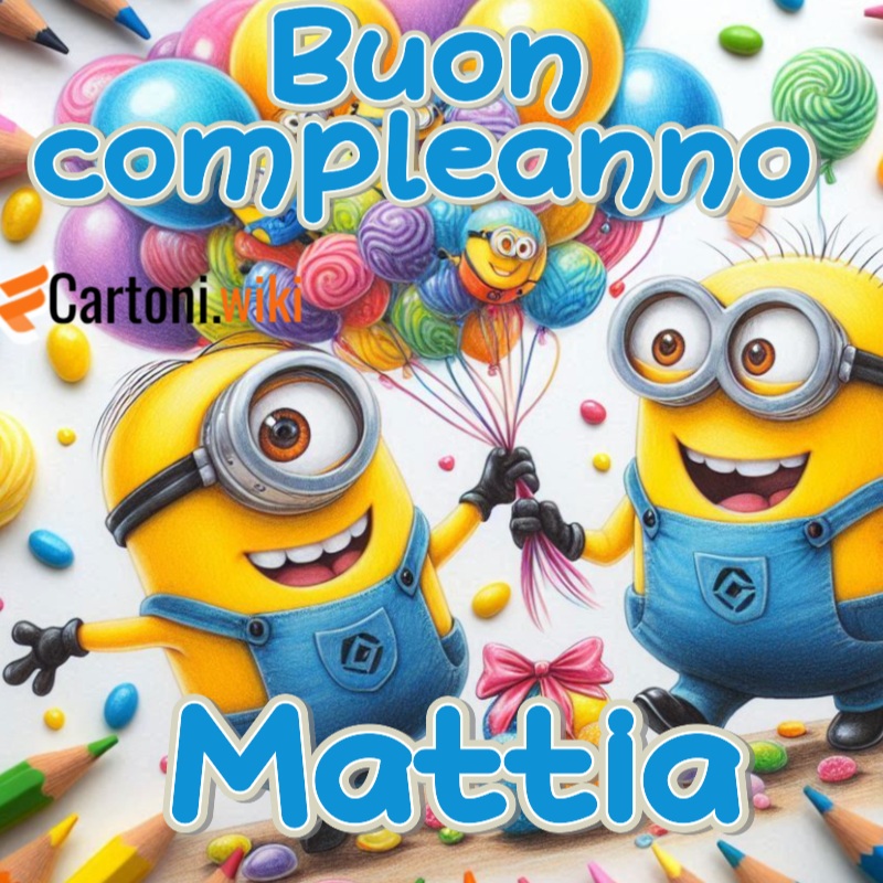 Buon compleanno Mattia in allegria con i Minions