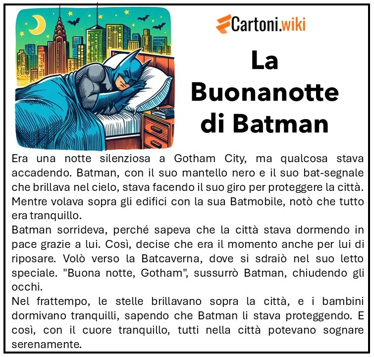 La buonanotte di Batman