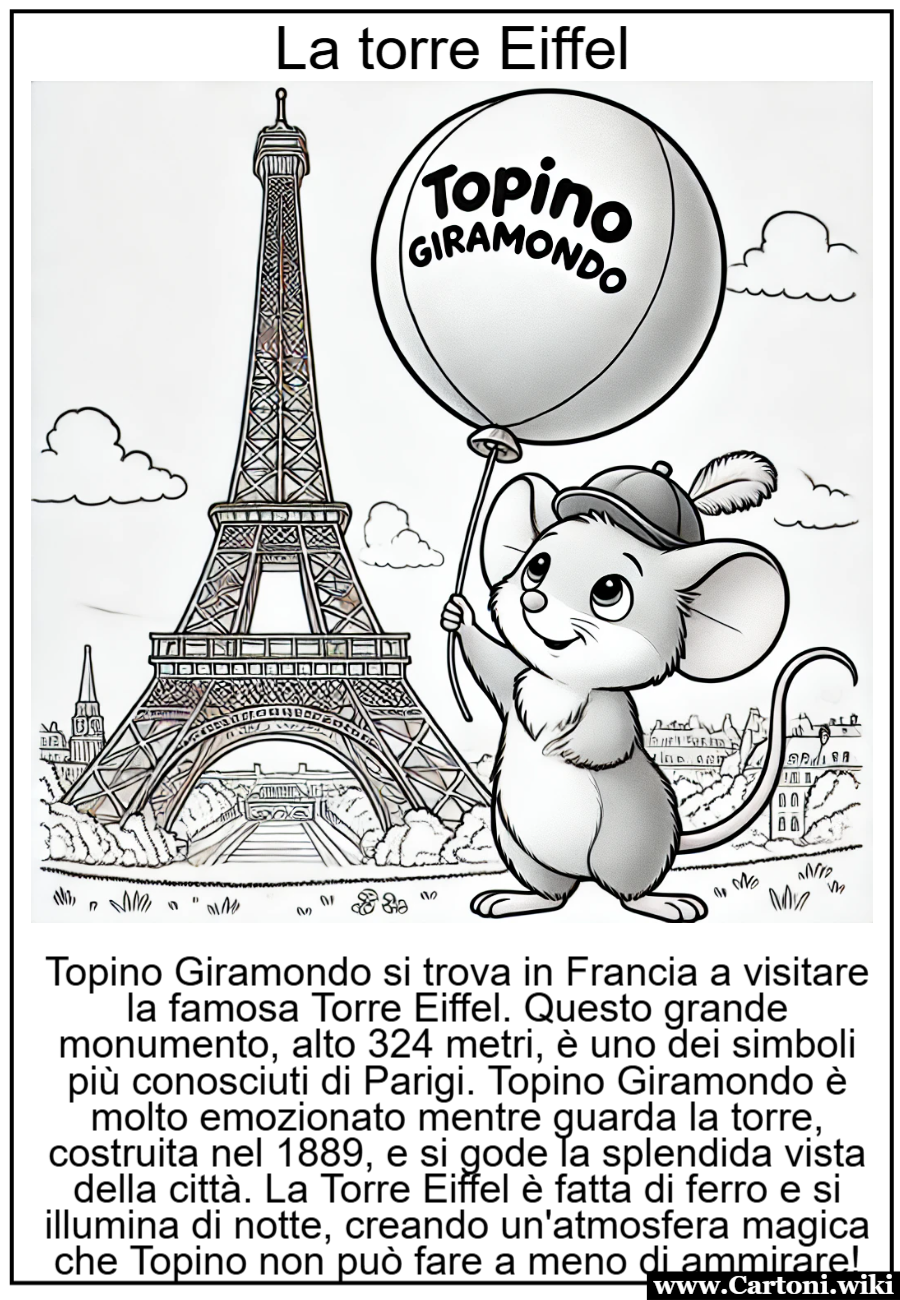 Topino Giramondo in Francia: Un'avventura alla Torre Eiffel!