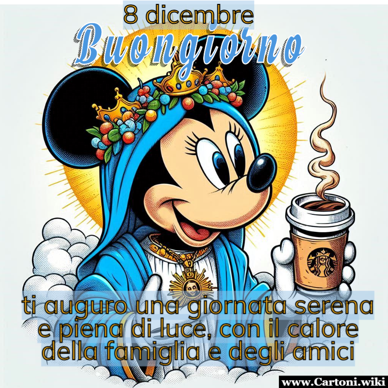 Buongiorno 8 dicembre con Topolina