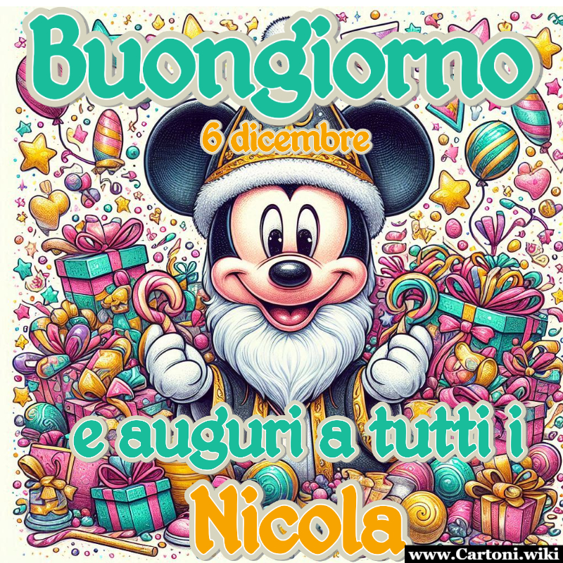 Buongiorno e Auguri a Tutti i Nicola!