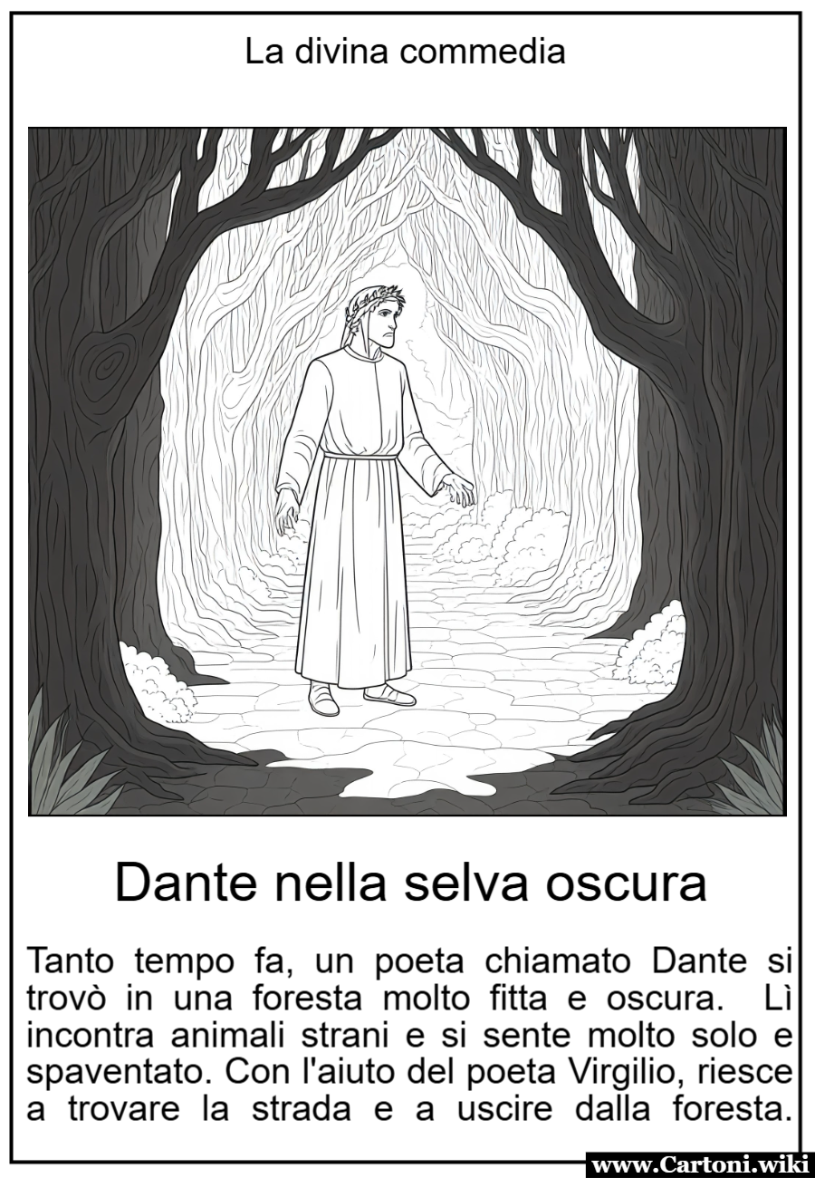 La Divina Commedia Spiegata ai bambini: Dante nella selva oscura