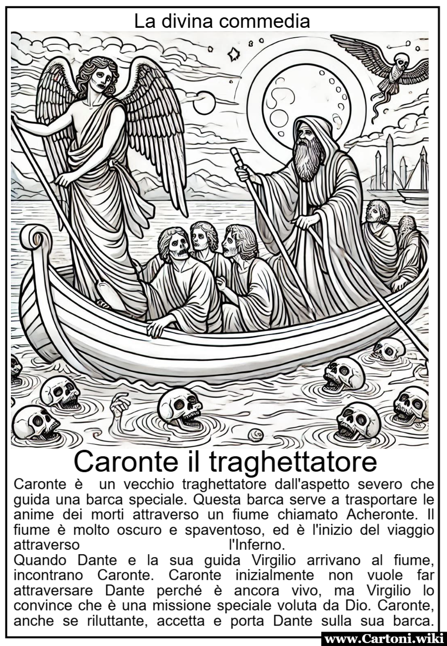 La divina commedia per bambini: Caronte