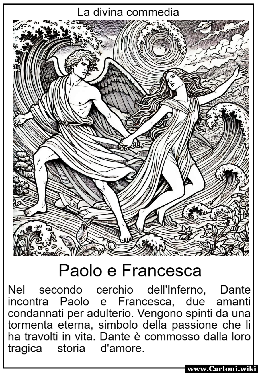 La divina commedia per bambini: Paolo e Francesca