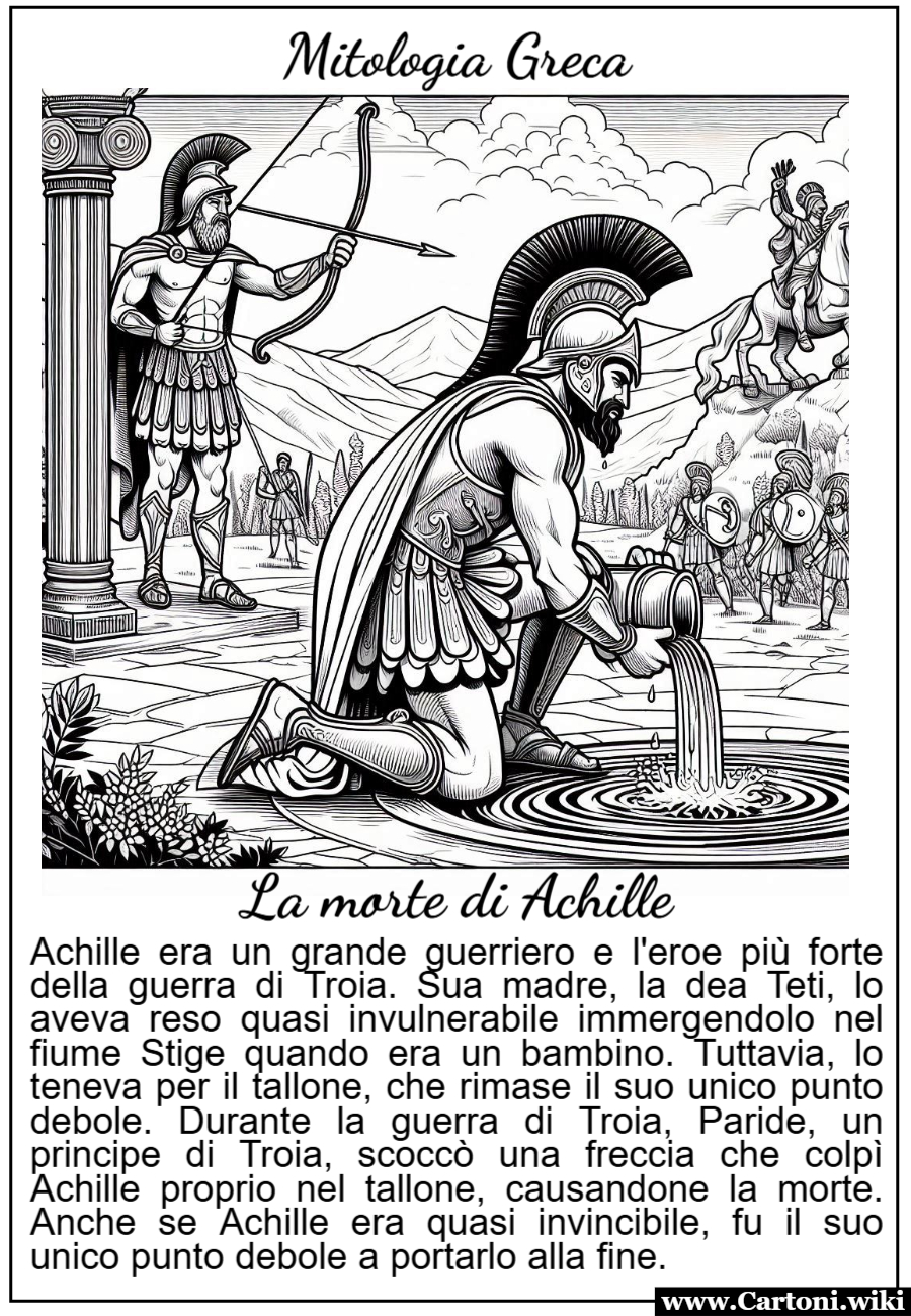 La morte di Achille: storie della mitologia greca