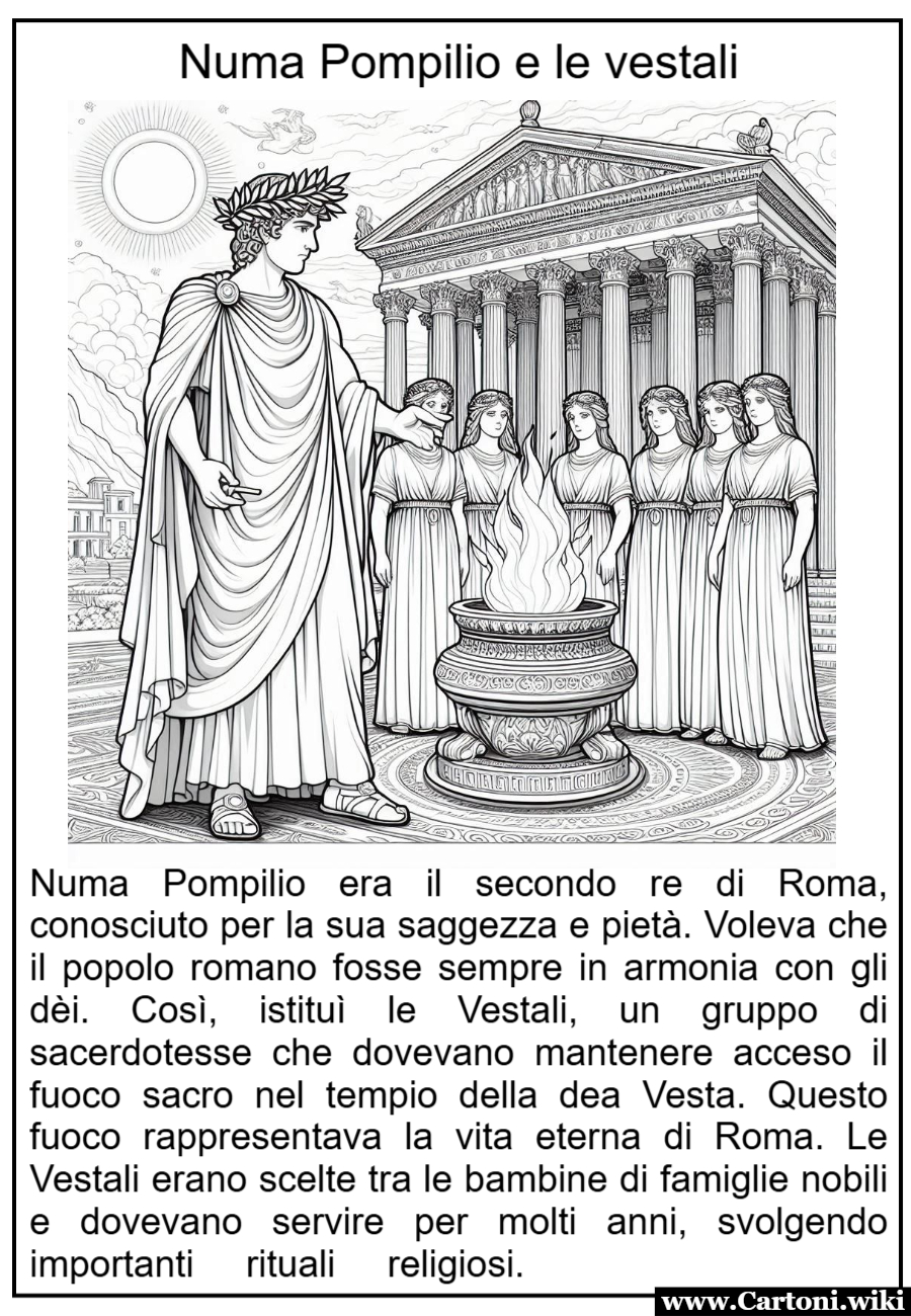 Le storie dei 7 re di Roma: Numa e le sei vestali