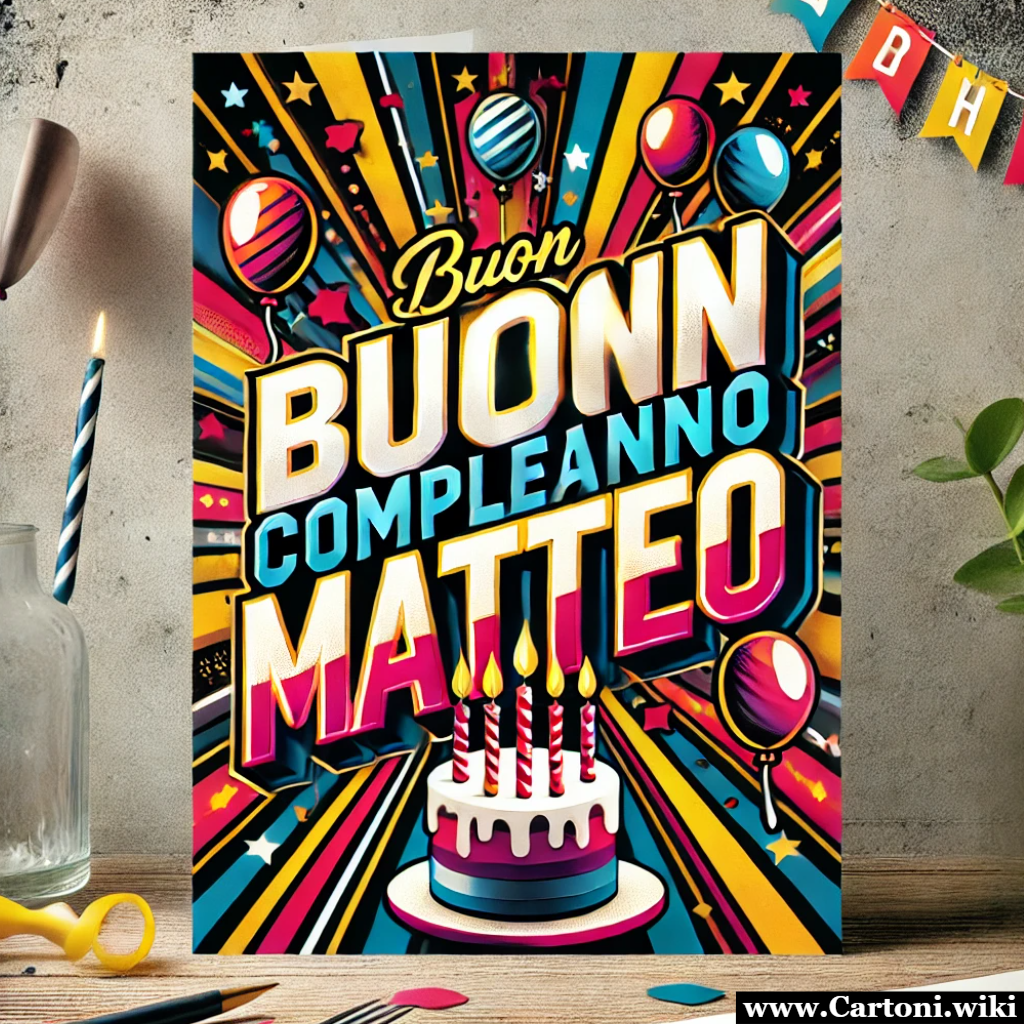 Buon compleanno Matteo: che sia un giorno speciale