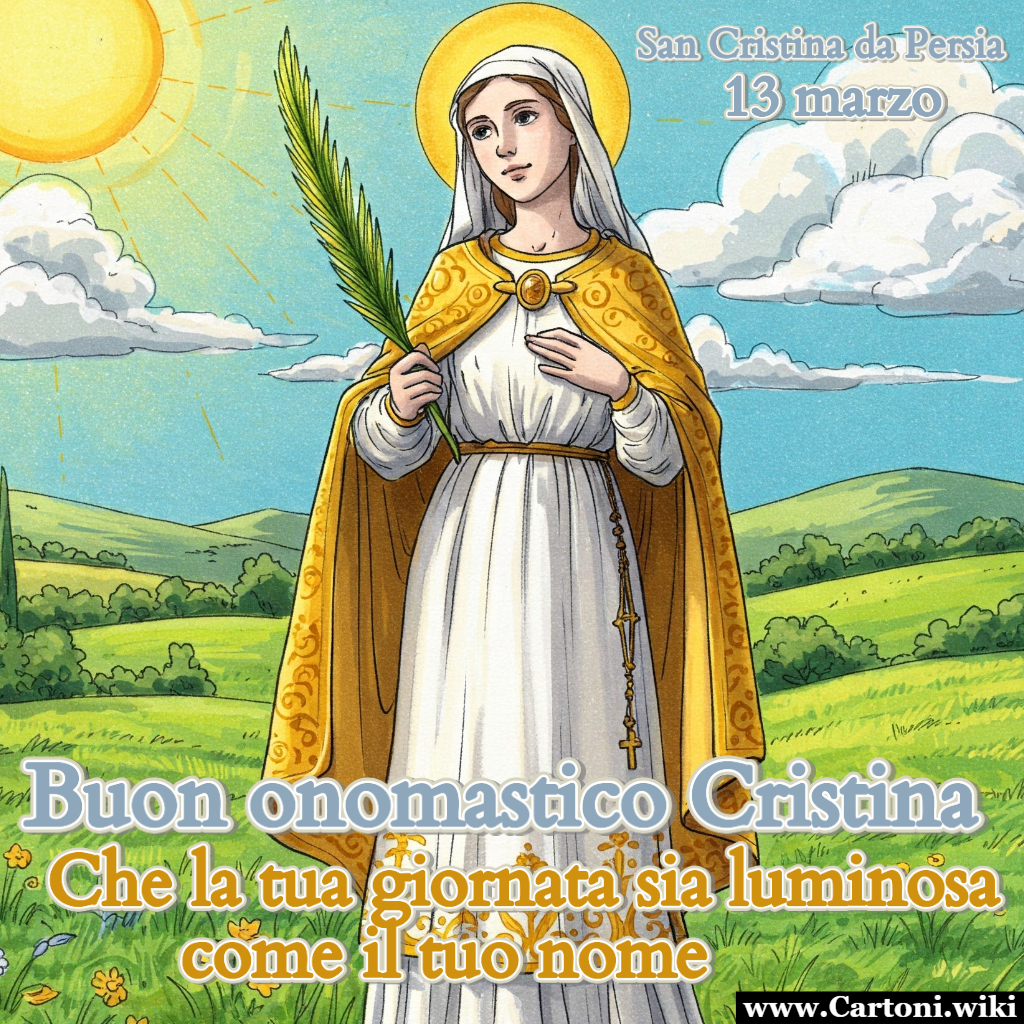 Auguri speciali per Cristina: immagine e frasi per il 13 marzo